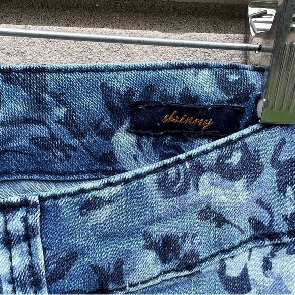 Seven7 Floral Ankle Length Skinny Jeans 6P - Picture 10 of 13